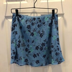 Wild Fable Blue A-Line Mini Skirt Casual Resort Wear